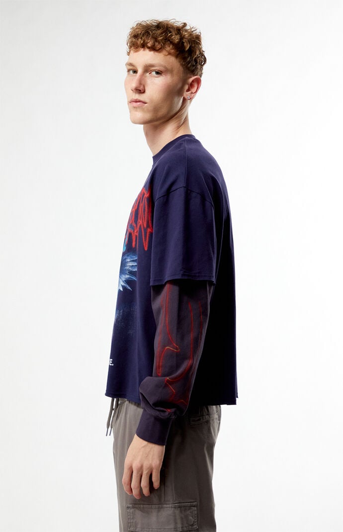 Pacsun Heaven On Earth 2fer Long Sleeve Cropped T-Shirt | Pacsun