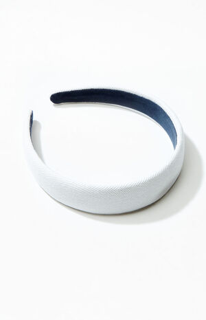 White Thick Headband image number 2