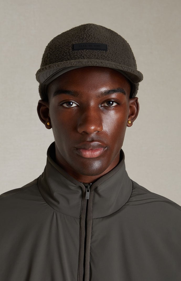 Fear of God Essentials Ink Polar Fleece Baseball Hat PacSun