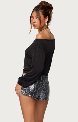Nannie Off Shoulder Oversized Top image number 3