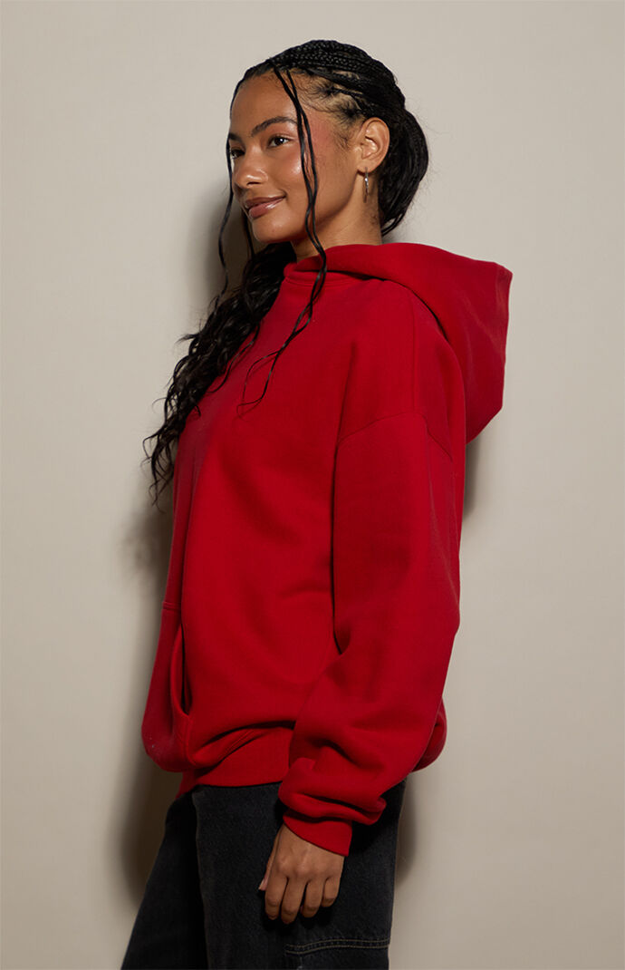 Pacsun Red Ultra Soft Fleece Hoodie