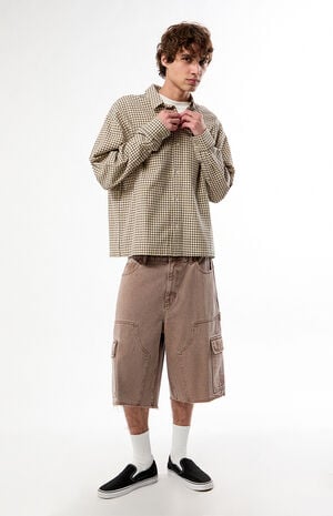 Micro Plaid Flannel Long Sleeve Shirt image number 1