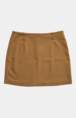 '90s Brown Mini Skirt image number 2