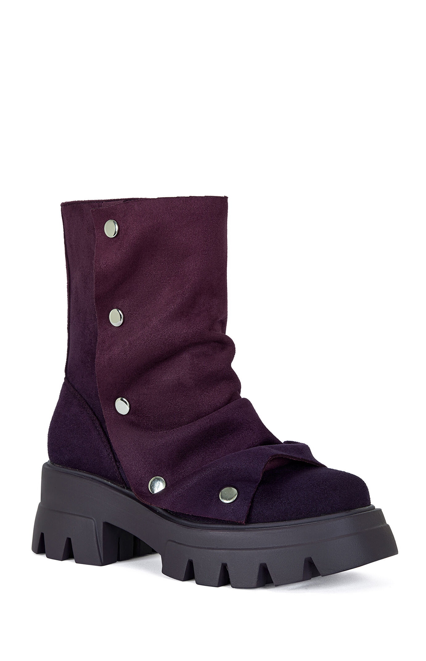 AZALEA WANG Women's Purple Bharti Booties