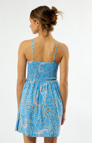 Printed Sunrise Vibes Mini Dress image number 3