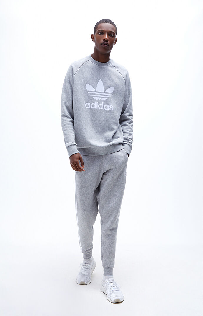 adidas Trefoil Crew Neck Sweatshirt PacSun