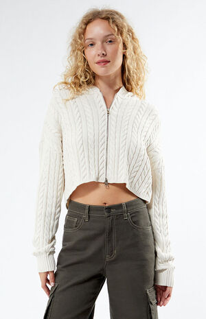 Mini Cable Stitch Hoodie image number 3