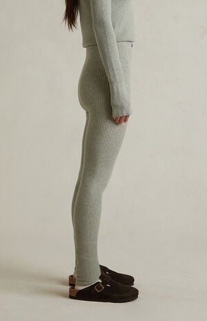 Women's Abbey Stone Waffle Knit Leggings image number 4