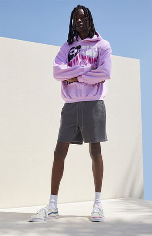 Graphite Fleece Garment Dyed Sweat Shorts image number 2