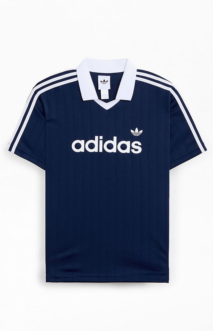 adidas Navy Drop Needle Short Sleeve Jersey