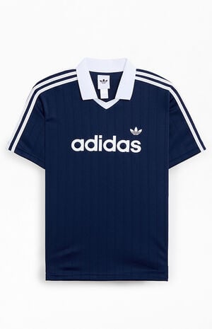 Navy Drop Needle Short Sleeve Jersey image number 1