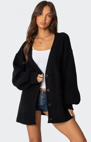 Mathilde Oversized V Neck Cardigan