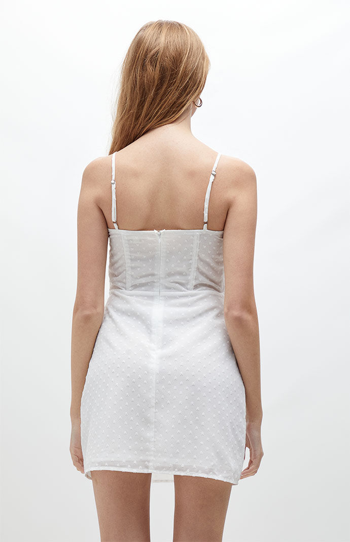 LA Hearts Lace Trim Corset Mini Dress PacSun