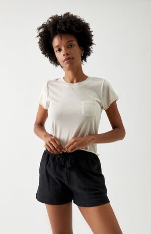 High Waisted Camp Sweat Shorts High Waisted Camp Sweat Shorts image number null