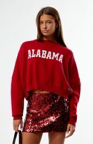 Alabama Crimson Tide Ivy Knit Cropped Sweater image number 1