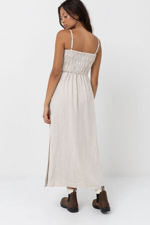 Classic Shirred Midi Dress image number 3