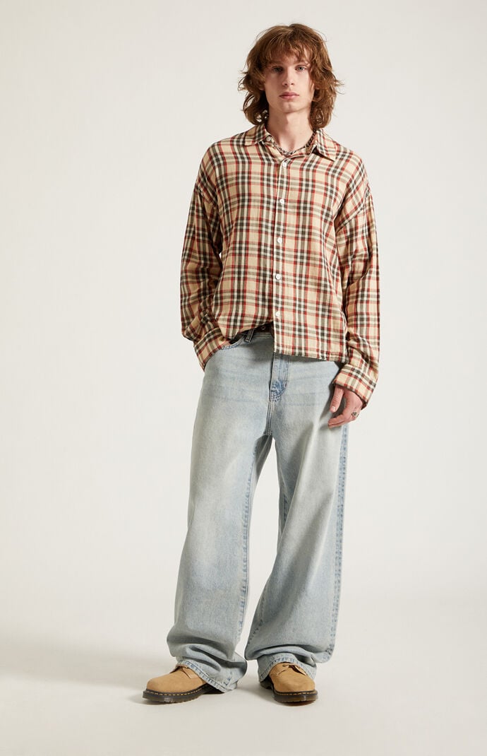 Pacsun Blake Extreme Baggy Jeans Light Blue