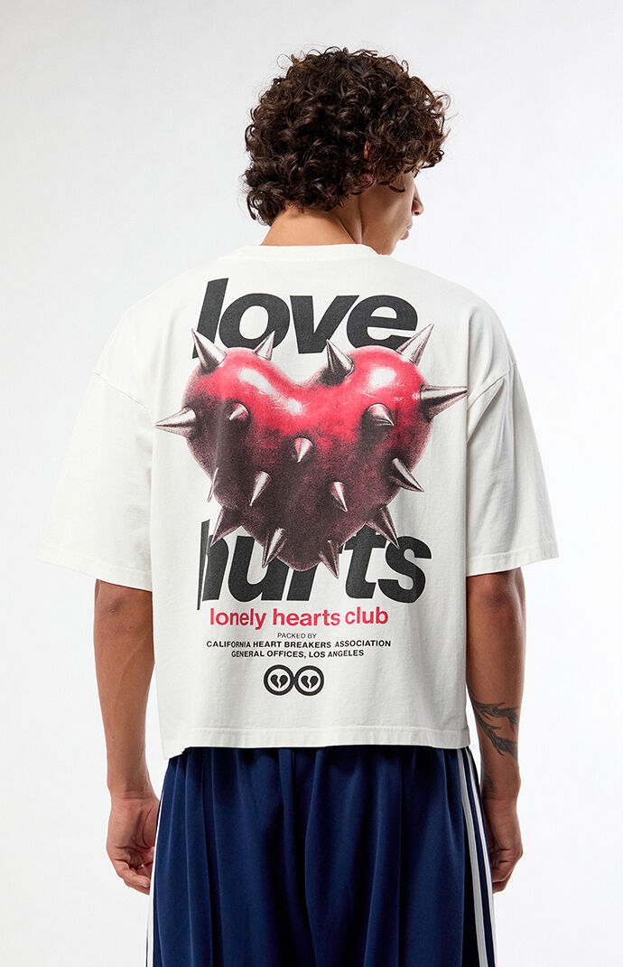 Pacsun Lonely Hearts Club Cropped Boxy T-Shirt | Pacsun