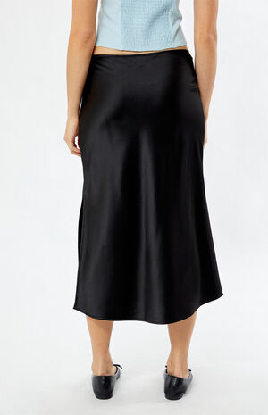 Satin Midi Skirt image number 4