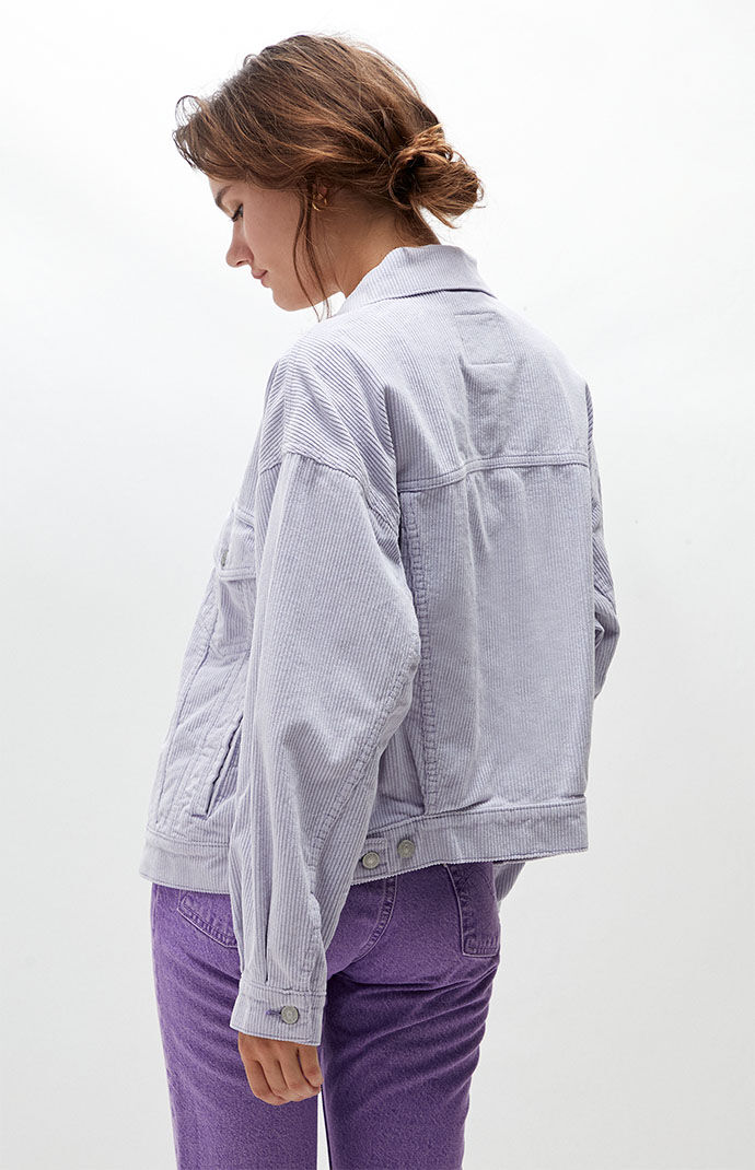 Levi's Women's Purple Corduroy '90s Trucker Jacket - Size Xs