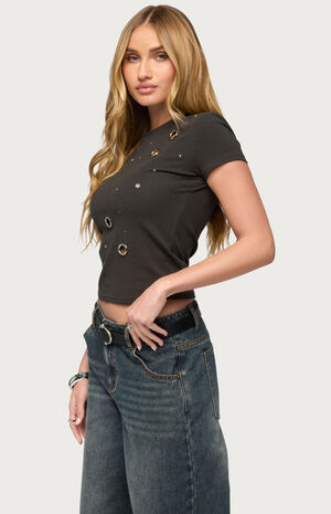 Aitana Grommet Stud T-Shirt image number 2