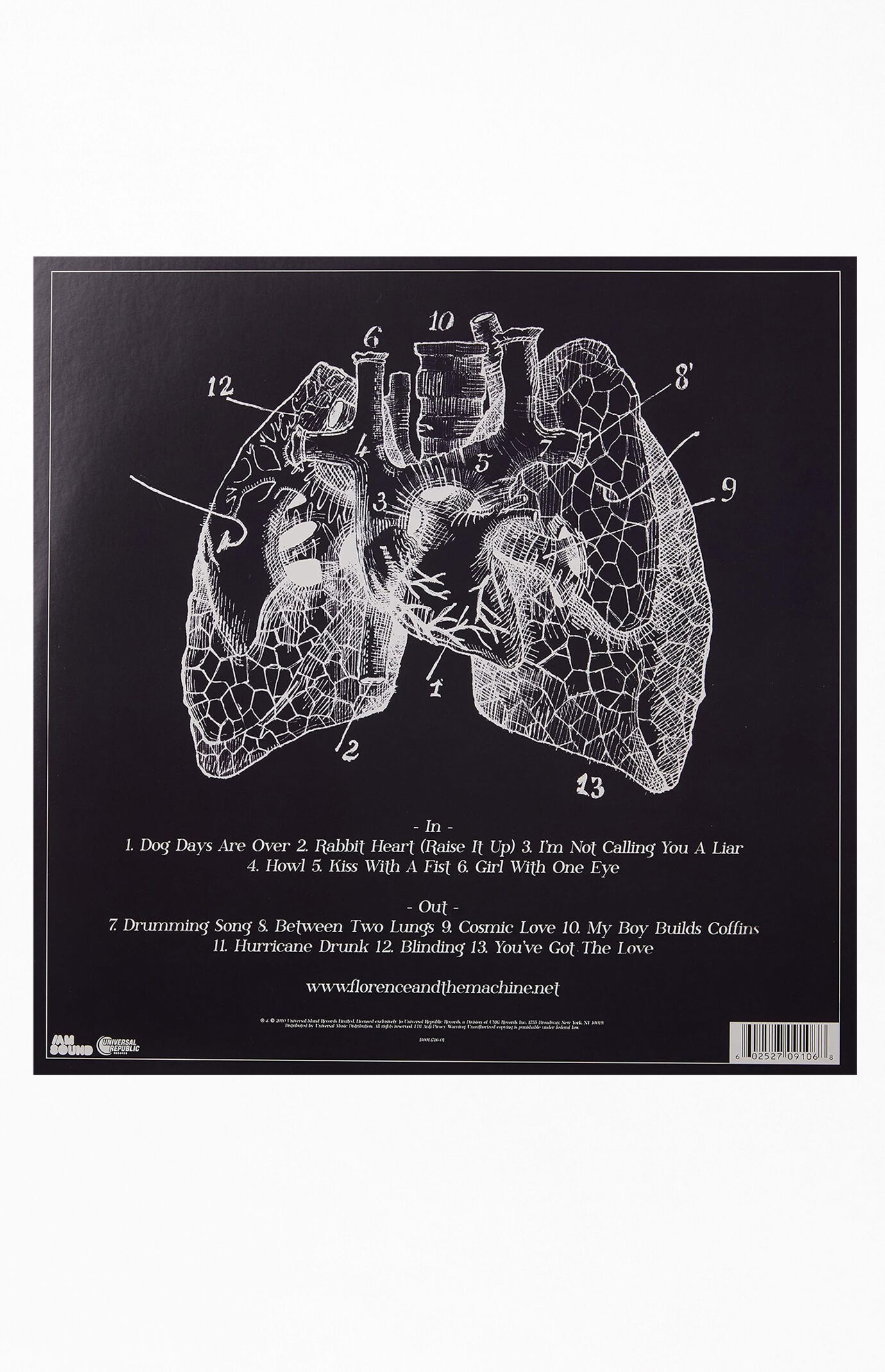 Florence + the Machine Lungs Vinyl Record