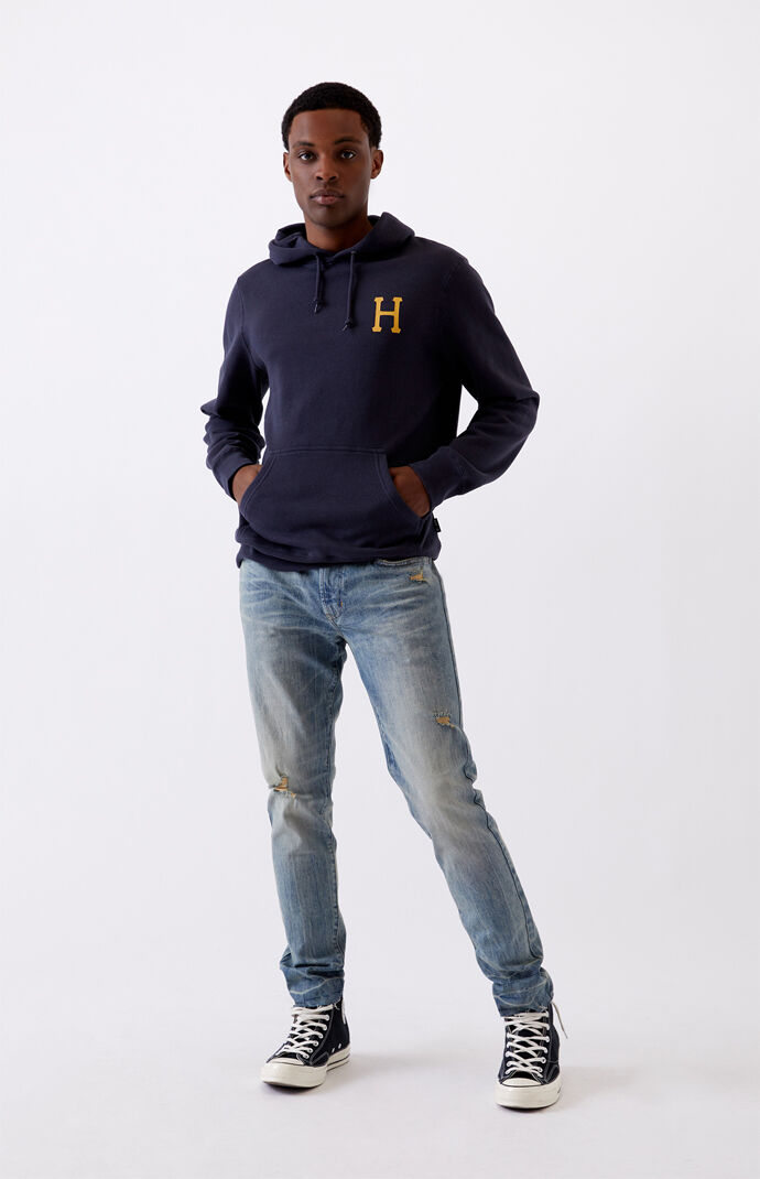 Medium Tint Ripped Skinny Jeans