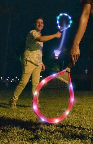 YardCandy Giant Illuminated LED Badminton Set image number 5