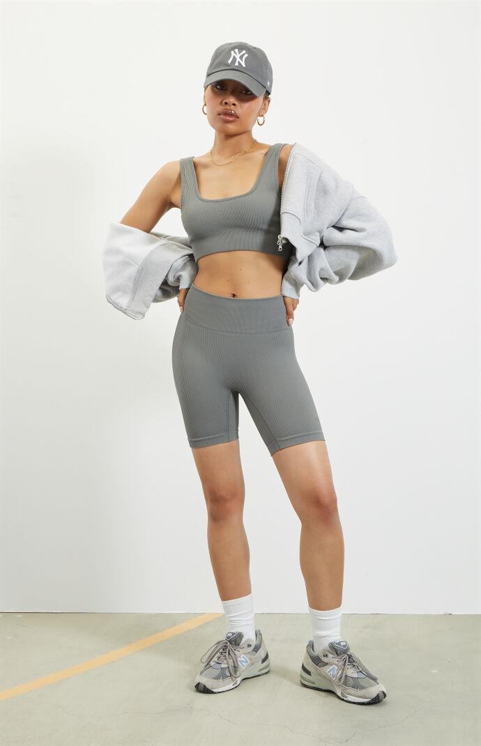 PAC 1980 Active Seamless Ribbed Biker Shorts | PacSun