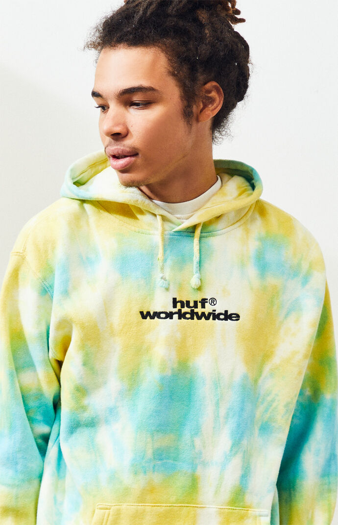 Huf worldwide outlet tie dye hoodie