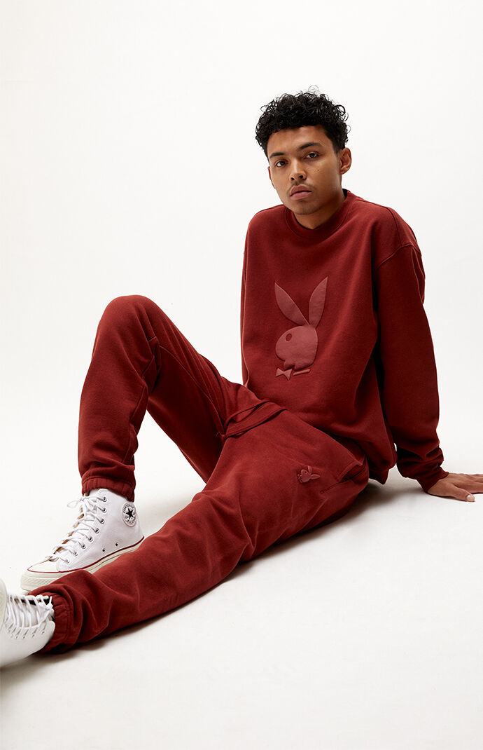 Playboy by pacsun contour logo crew neck 2025 sweatshirt