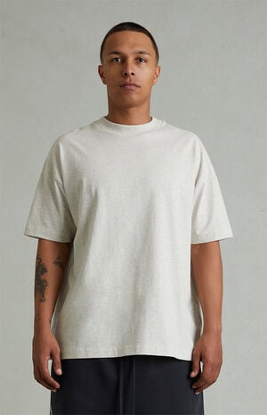 Heather Oatmeal Classic Short Sleeve T-Shirt image number 2