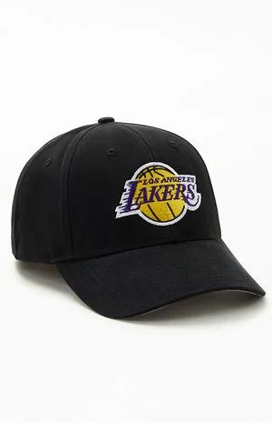 Kids Black LA Lakers Velcro Back Hat image number 1