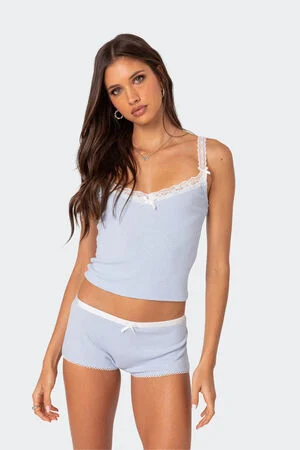 Mariana Pointelle Tank Top image number 1