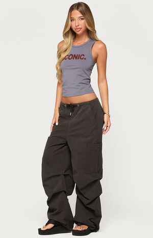 Emzi Baggy Cotton Cargo Pants image number 4