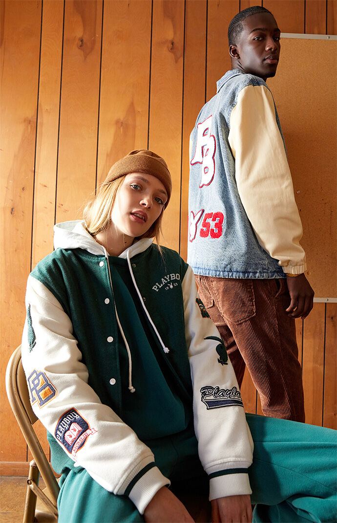 Playboy varsity best sale jacket pacsun