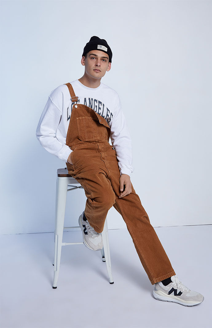 Levi s Brown Red Tab Overalls PacSun