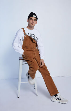 Brown Red Tab Overalls image number 1