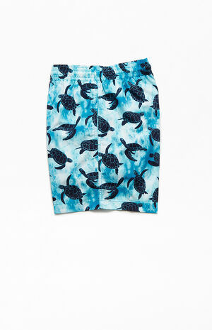 Sea Turtle Tie Dyed 16" Swim Trunks Sea Turtle Tie Dyed 16" Swim Trunks image number null