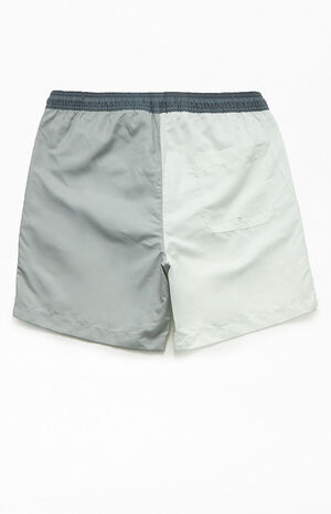 Gray Colorblock 17" Swim Trunks image number 2