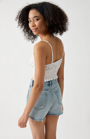 LA Hearts Button Front Smocked Cami Top | PacSun