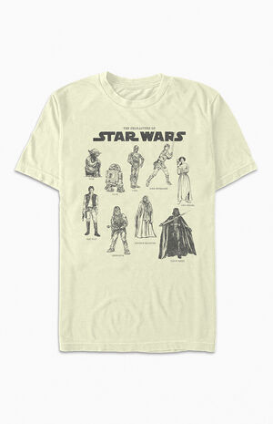 Star Wars Character Chart T-Shirt image number 1