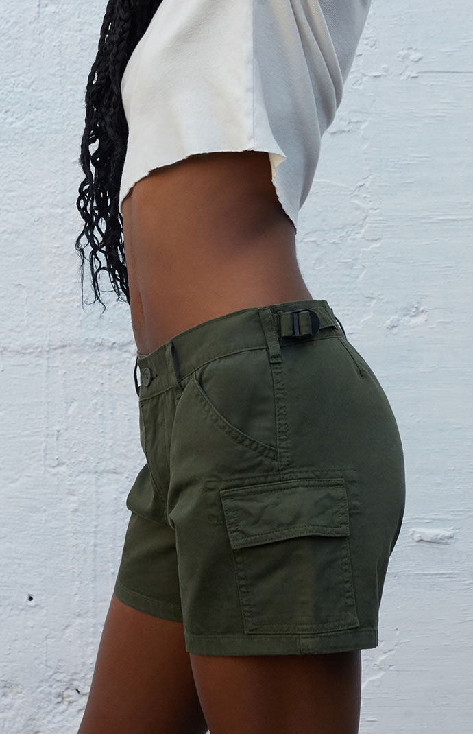 John Galt Green Cargo Shorts PacSun