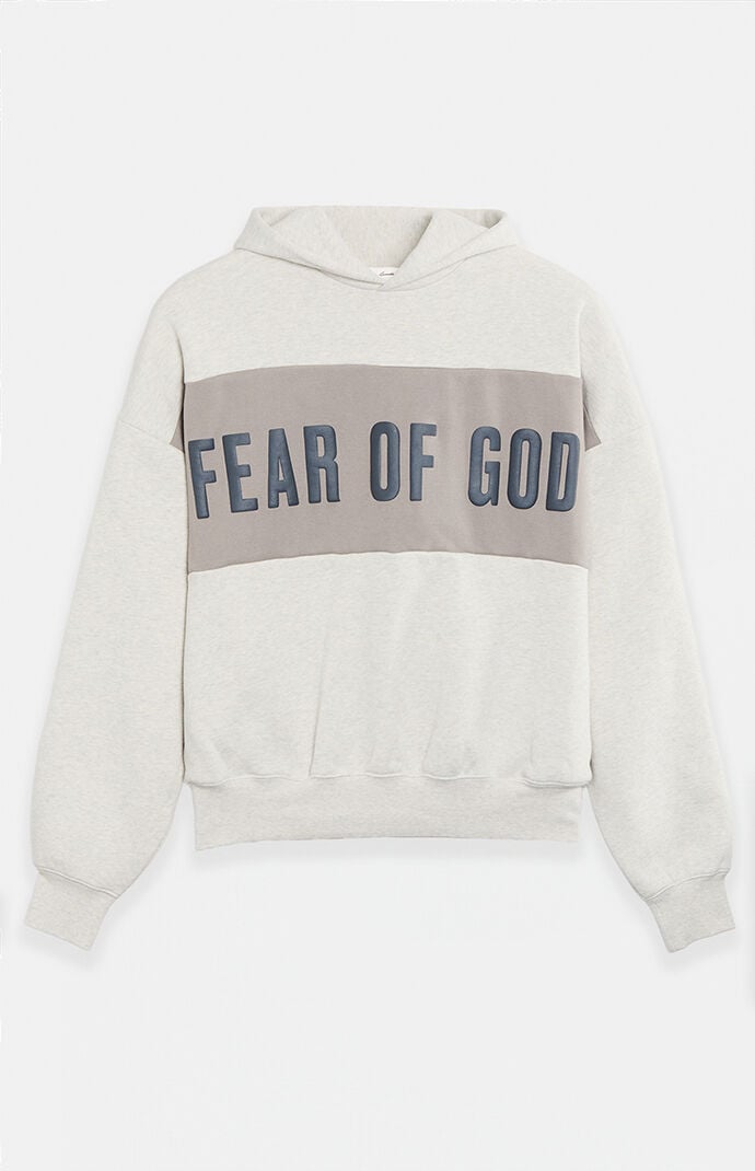 Fear of God Vanilla Paneled Cropped Relaxed Hoodie