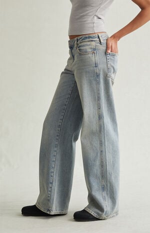 Eco Dark Indigo Low Rise Baggy Jeans