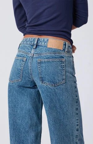 Casey Low Rise Baggy Jeans Medium Blue image number 5