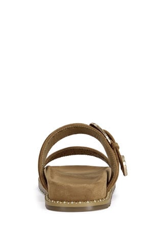 Women's Pallas Tan Western Flat Sandals image number 3