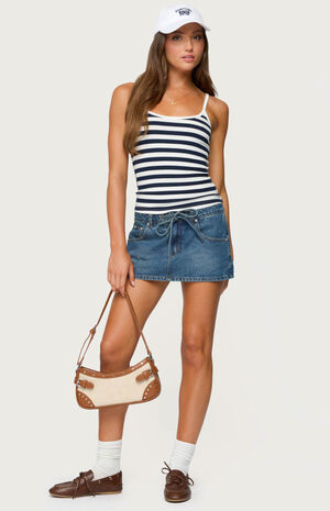 Bailee Striped Ribbed Tank Top image number 5