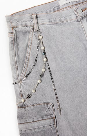 Silver Cross Wallet Chain image number 2