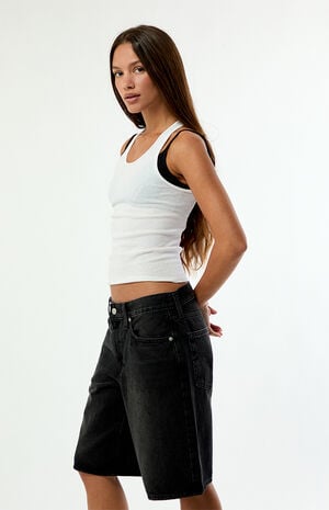 Black Middy Jorts image number 2